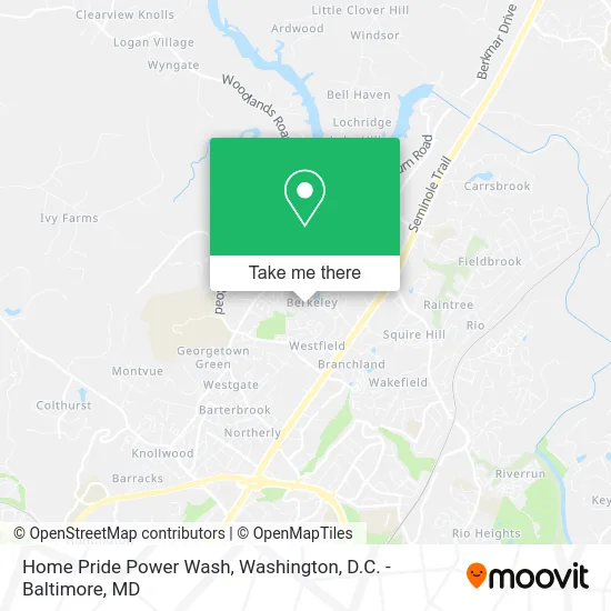 Home Pride Power Wash map