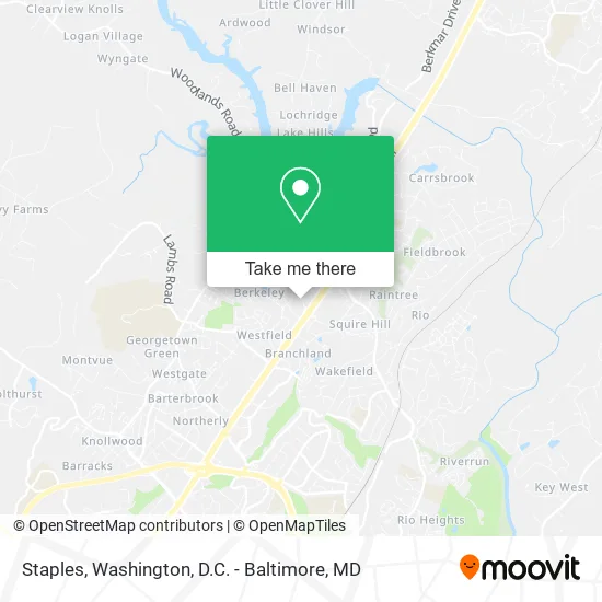 Staples map