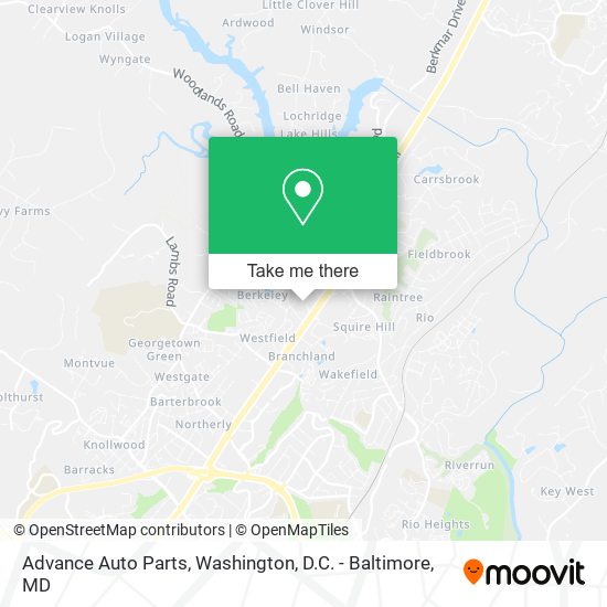 Mapa de Advance Auto Parts