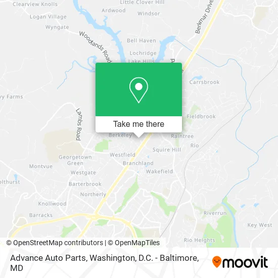 Advance Auto Parts map