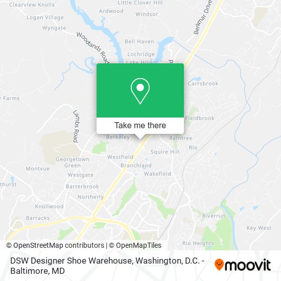 DSW Designer Shoe Warehouse map