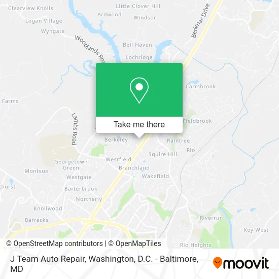 J Team Auto Repair map