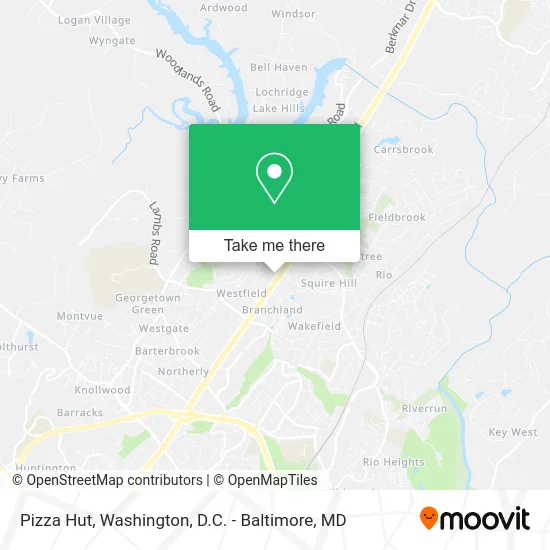 Pizza Hut map