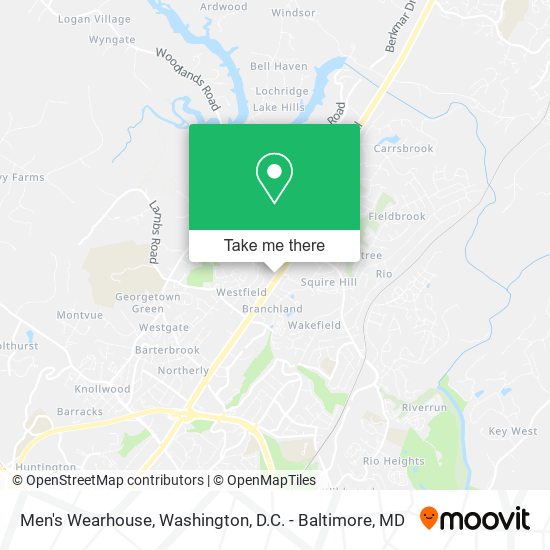 Mapa de Men's Wearhouse