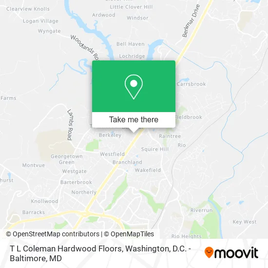 Mapa de T L Coleman Hardwood Floors