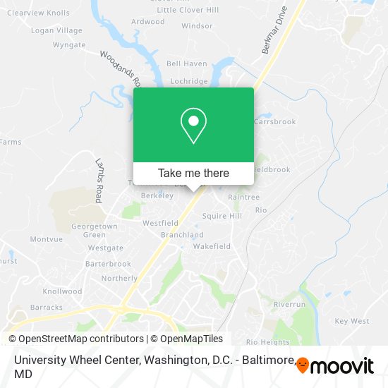 Mapa de University Wheel Center