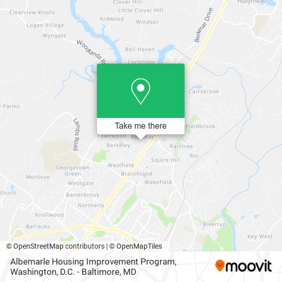 Mapa de Albemarle Housing Improvement Program