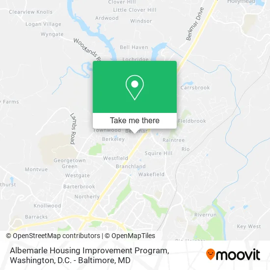 Albemarle Housing Improvement Program map