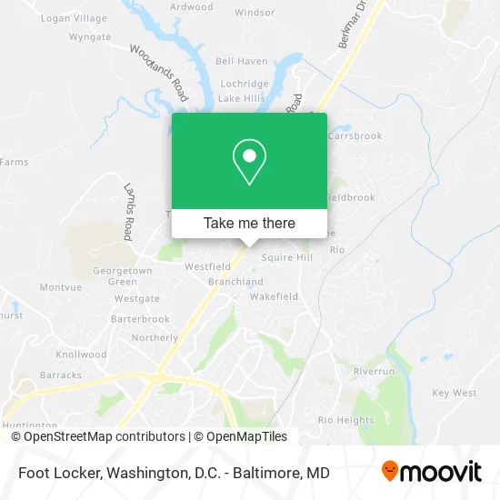 Foot Locker map