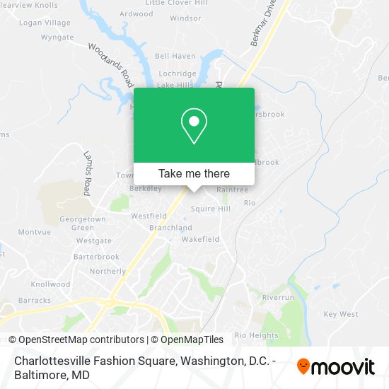 Charlottesville Fashion Square map
