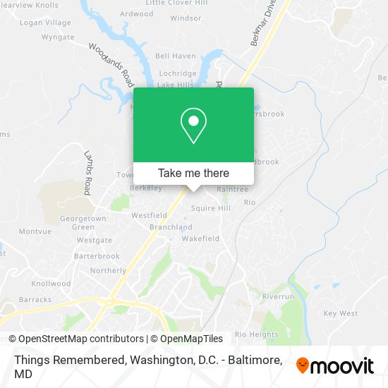 Things Remembered map