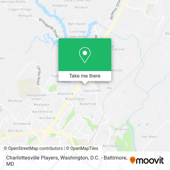 Charlottesville Players map
