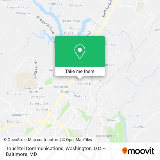 Mapa de Touchtel Communications