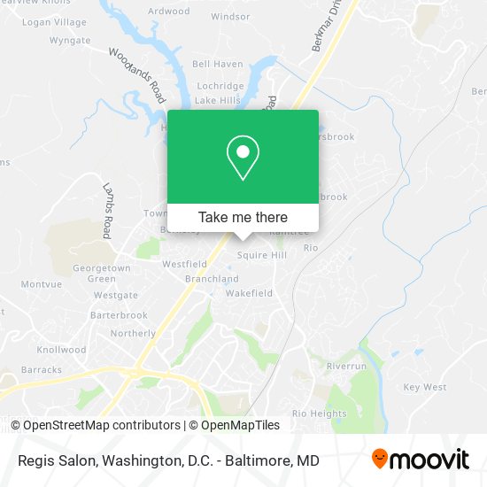 Regis Salon map