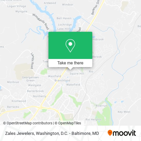 Zales Jewelers map