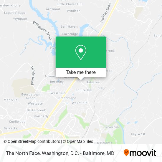 The North Face map