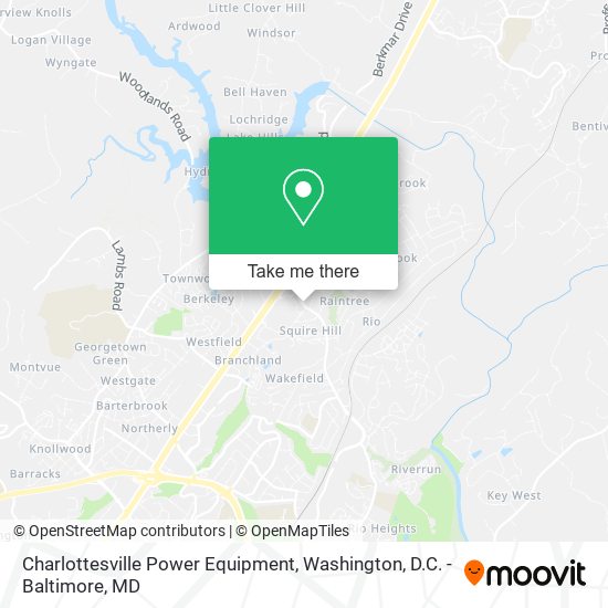 Mapa de Charlottesville Power Equipment