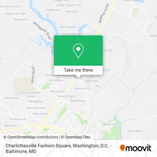Charlottesville Fashion Square map