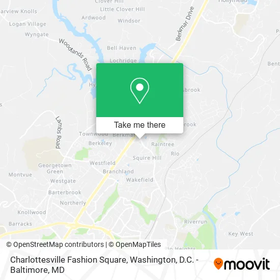 Charlottesville Fashion Square map