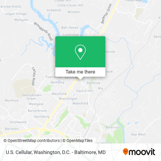U.S. Cellular map