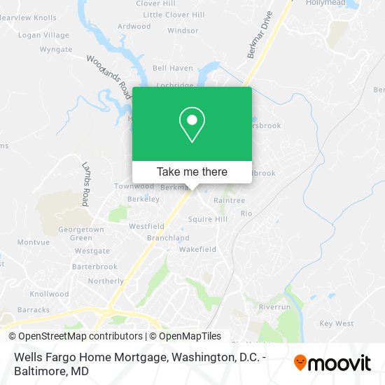 Wells Fargo Home Mortgage map