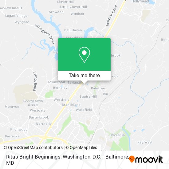 Rita's Bright Beginnings map