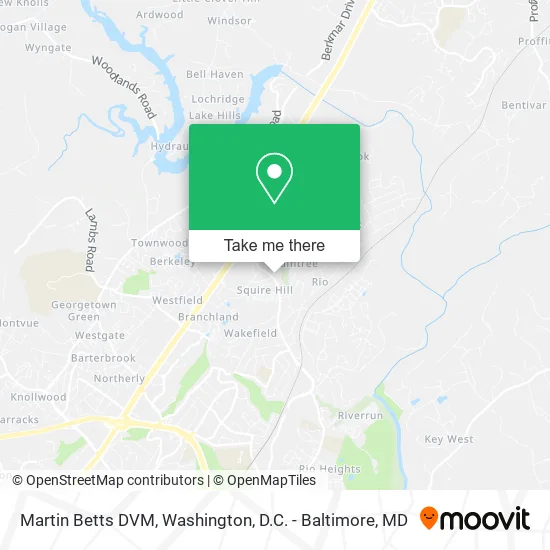 Martin Betts DVM map