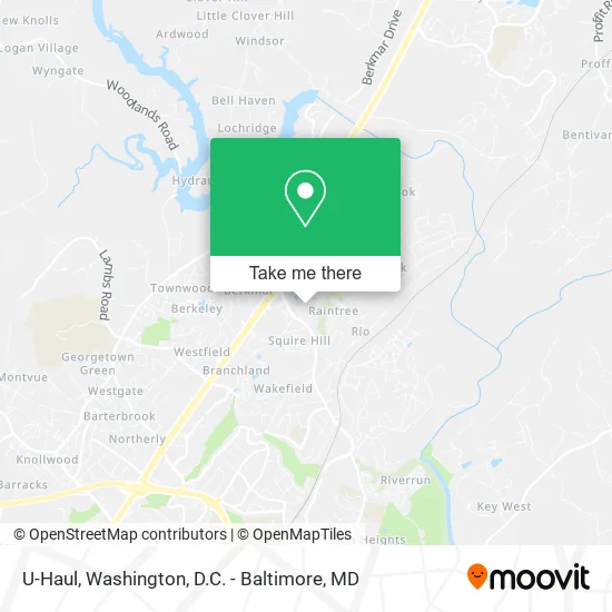 U-Haul map