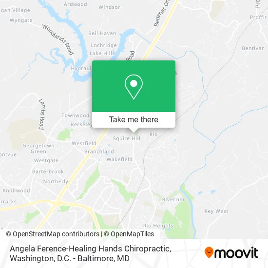 Angela Ference-Healing Hands Chiropractic map