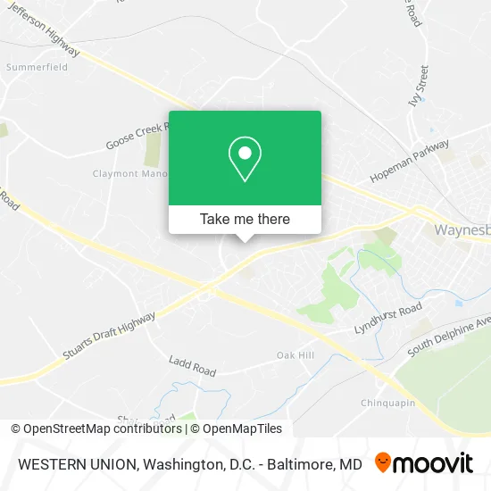 WESTERN UNION map