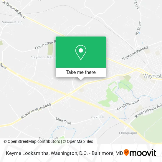 Keyme Locksmiths map