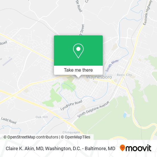 Claire K. Akin, MD map