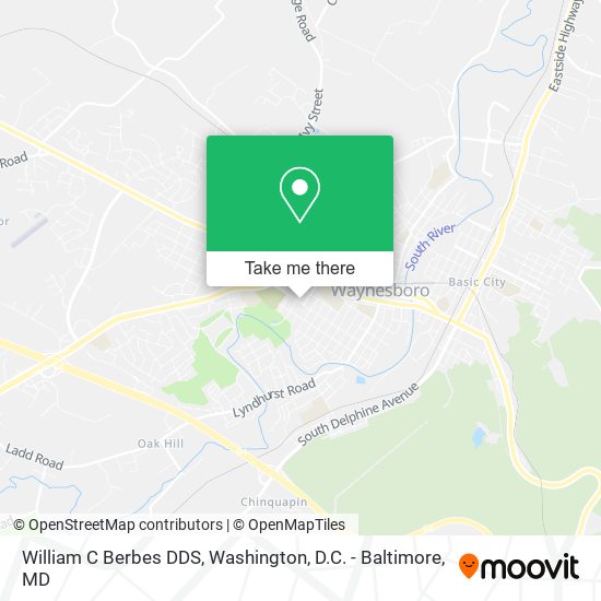 William C Berbes DDS map