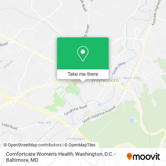 Comfortcare Women's Health map