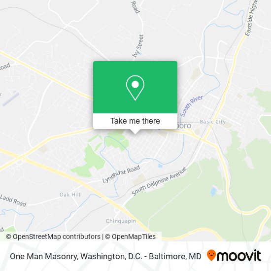 One Man Masonry map