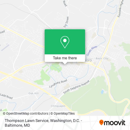 Thompson Lawn Service map