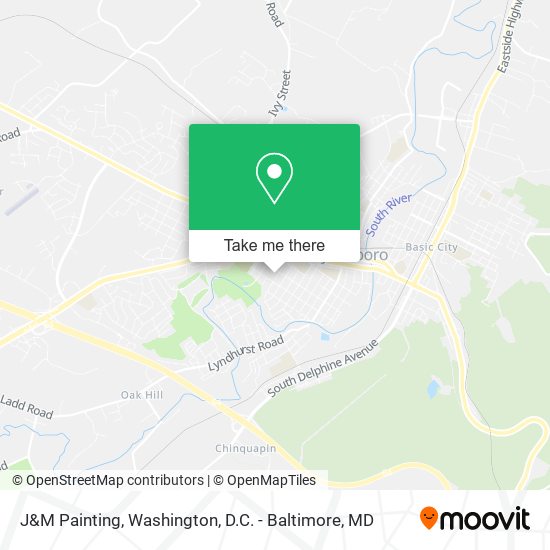 J&M Painting map