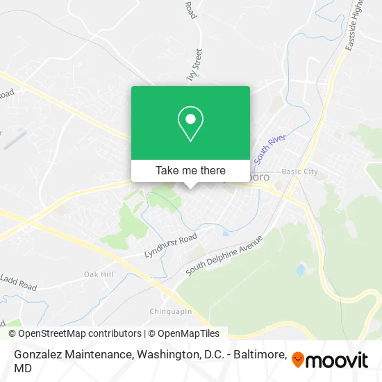 Gonzalez Maintenance map