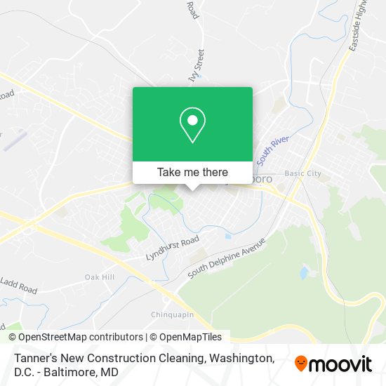 Tanner's New Construction Cleaning map