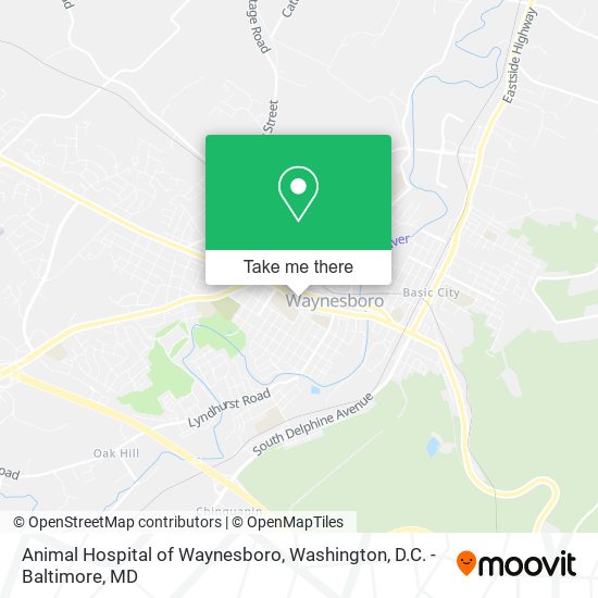 Animal Hospital of Waynesboro map