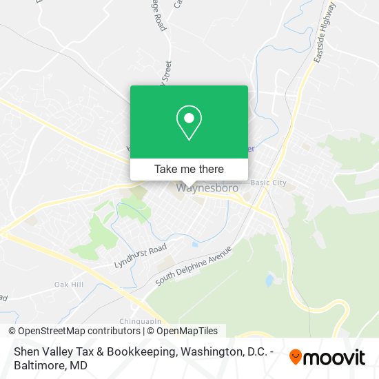 Shen Valley Tax & Bookkeeping map