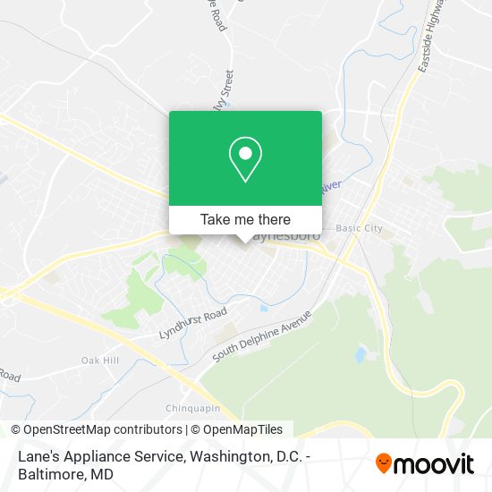 Mapa de Lane's Appliance Service