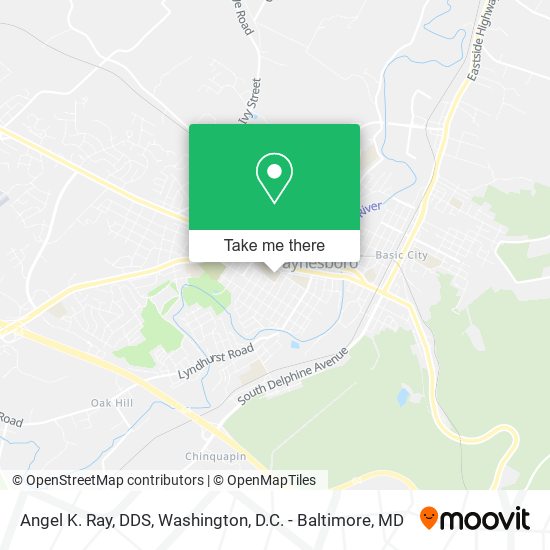Angel K. Ray, DDS map