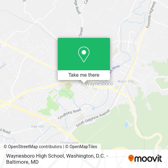 Waynesboro High School map