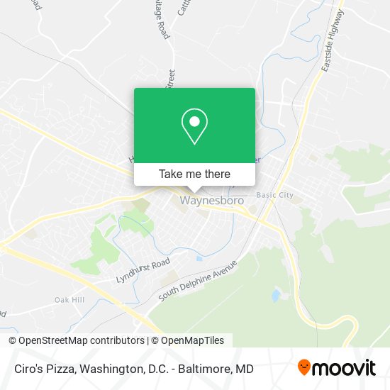 Ciro's Pizza map
