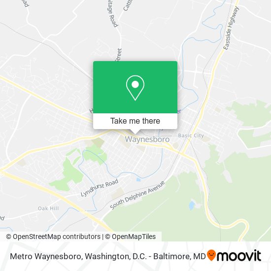Mapa de Metro Waynesboro