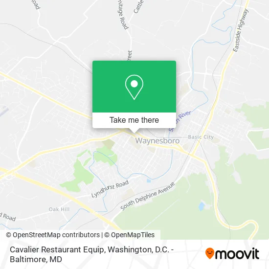 Cavalier Restaurant Equip map