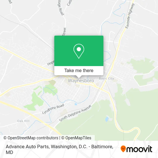 Advance Auto Parts map