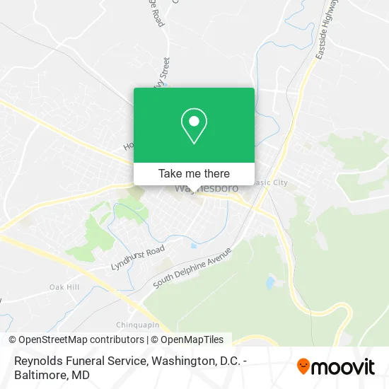 Reynolds Funeral Service map