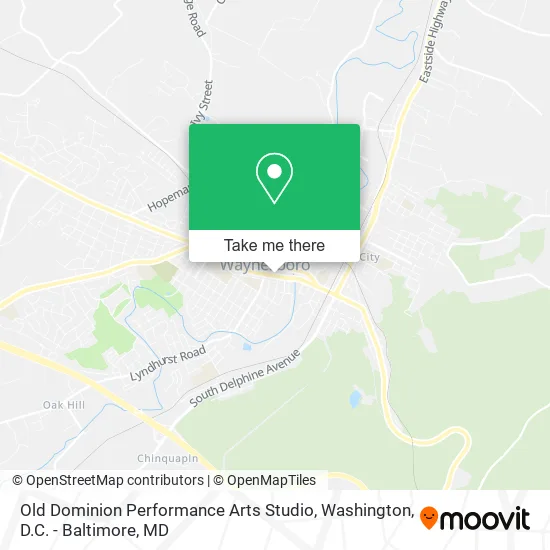 Old Dominion Performance Arts Studio map